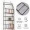 The Door Hanging Pantry Organizer 5-Shelf Room Organizer with Clear Plastic Pockets Behind The Door Storage Organizer Large Capacity Organizer for Closet Bedroom Bathroom (Grey)